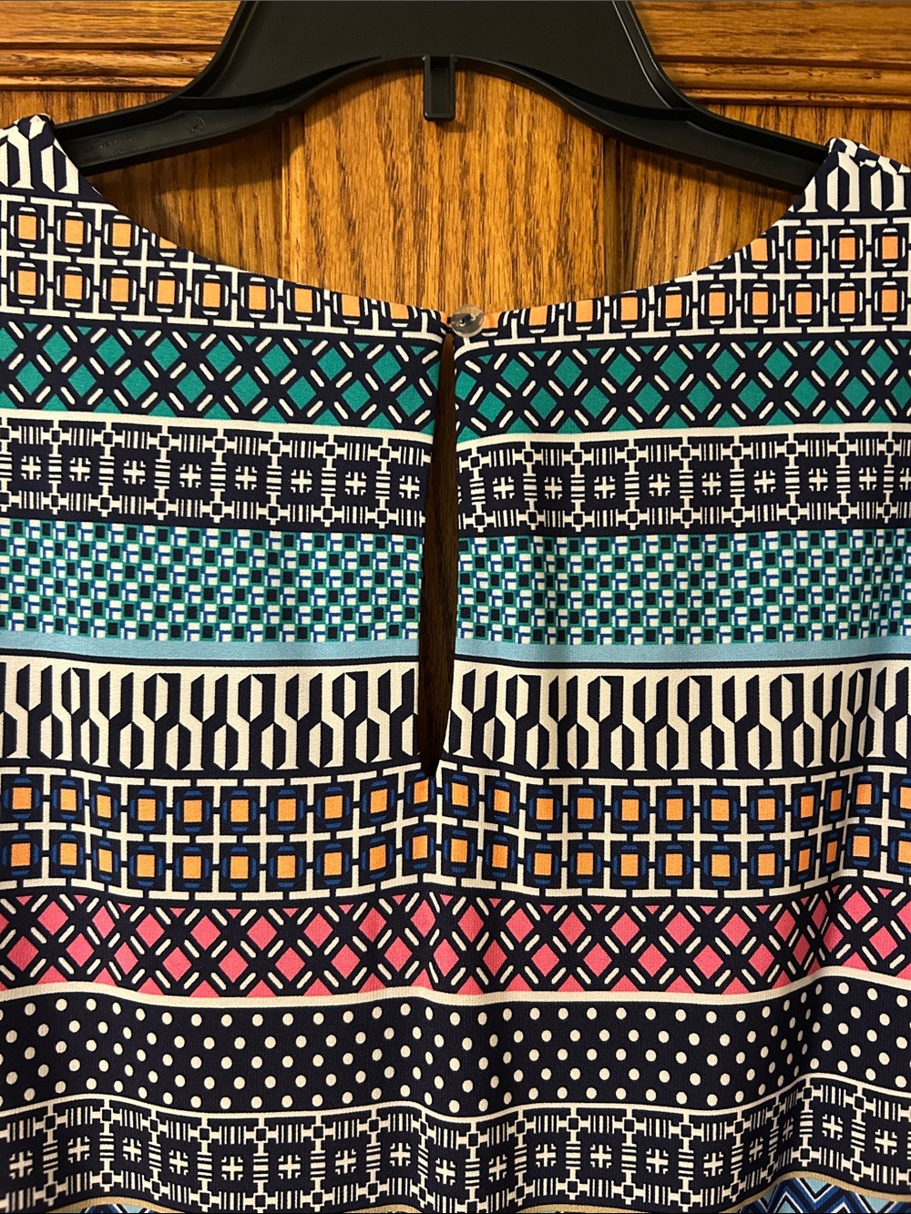 Geometric Multicolor Patterned Romper - Picture 7 of 10